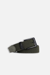 CINTURA CORDA ELASTICA VERDE MILITARE